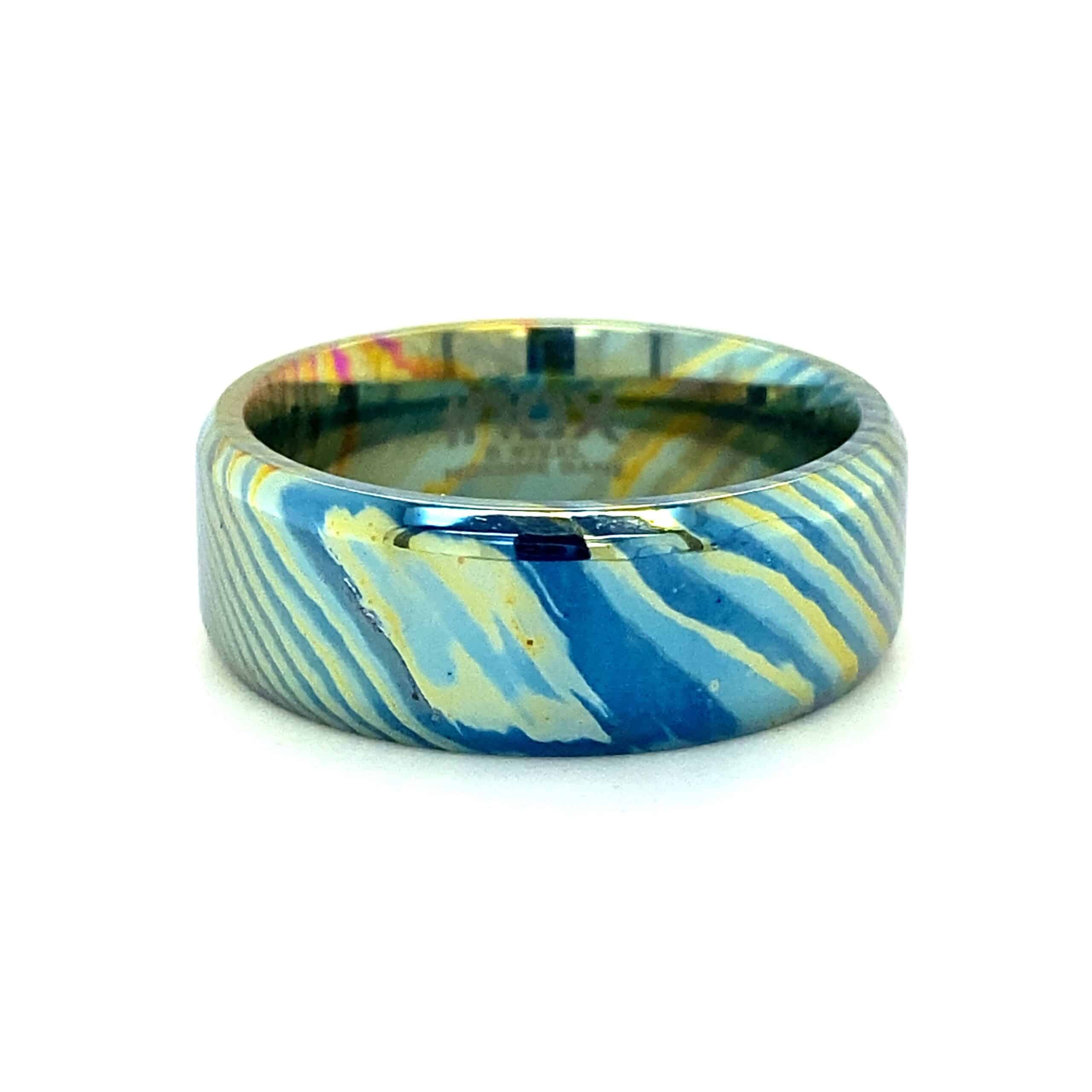 Mokume-Gane Titanium Ring