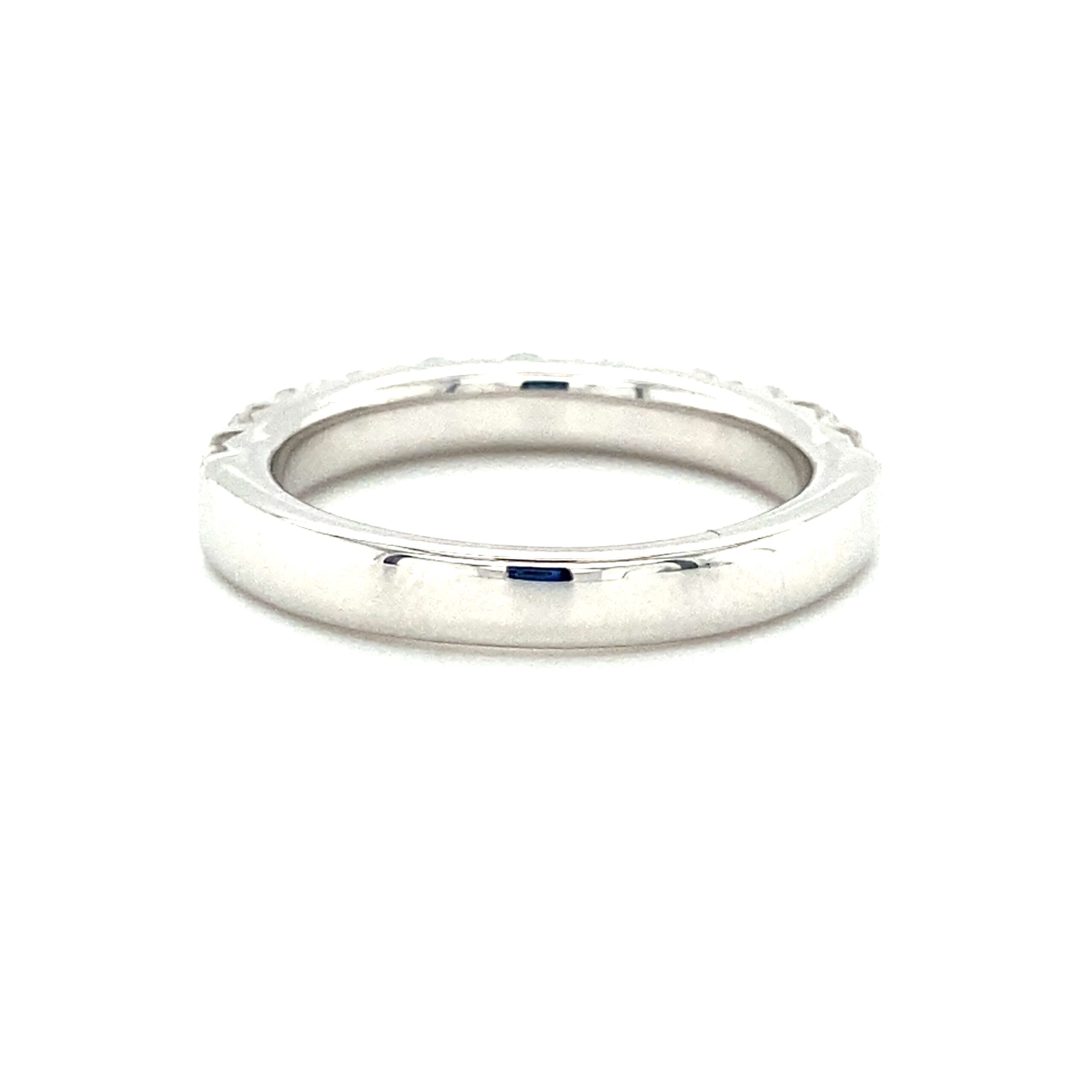 1.00ctw French Prong Diamond Band in 14k White Gold