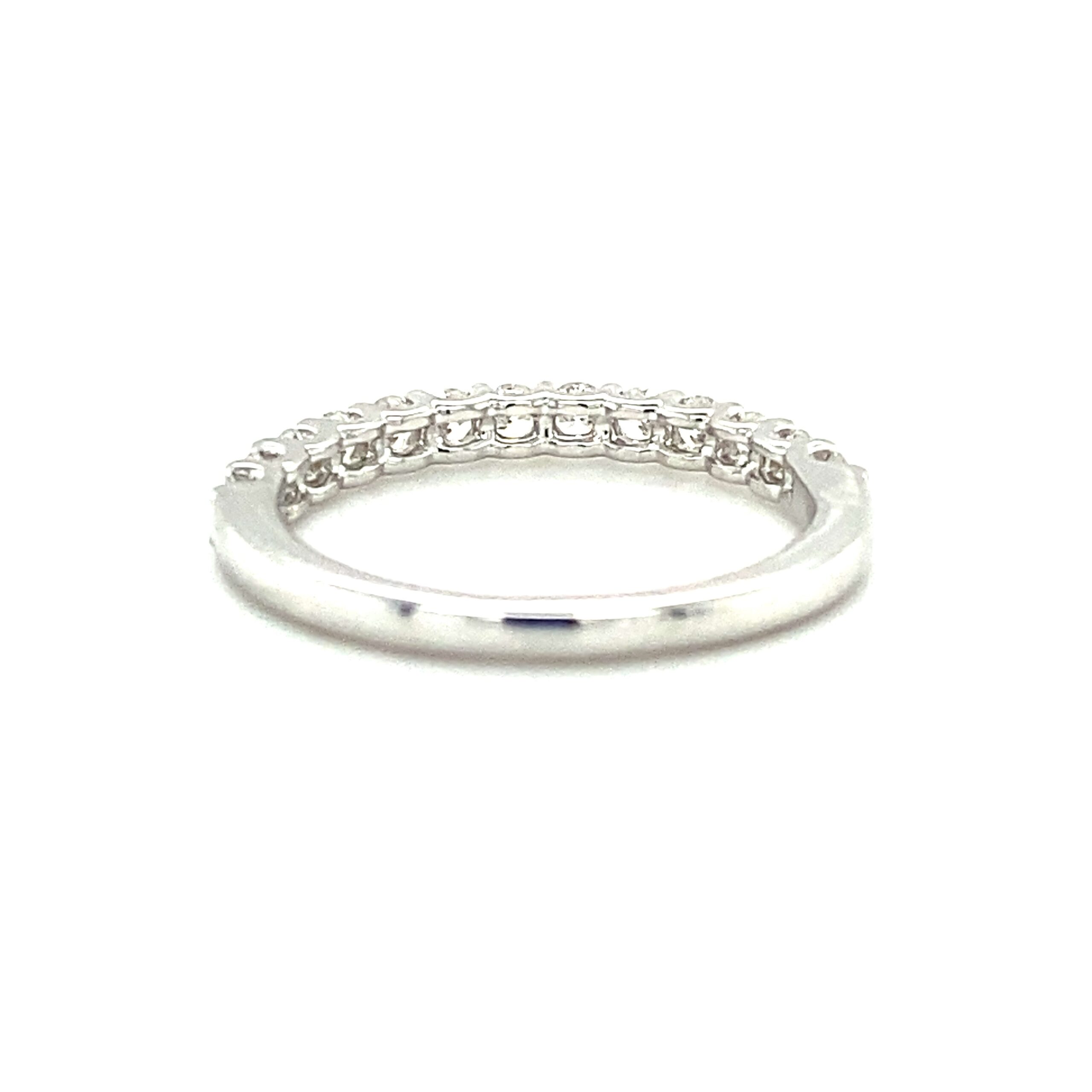 1/2 Carat Shared Prong Diamond Band in 14k White Gold
