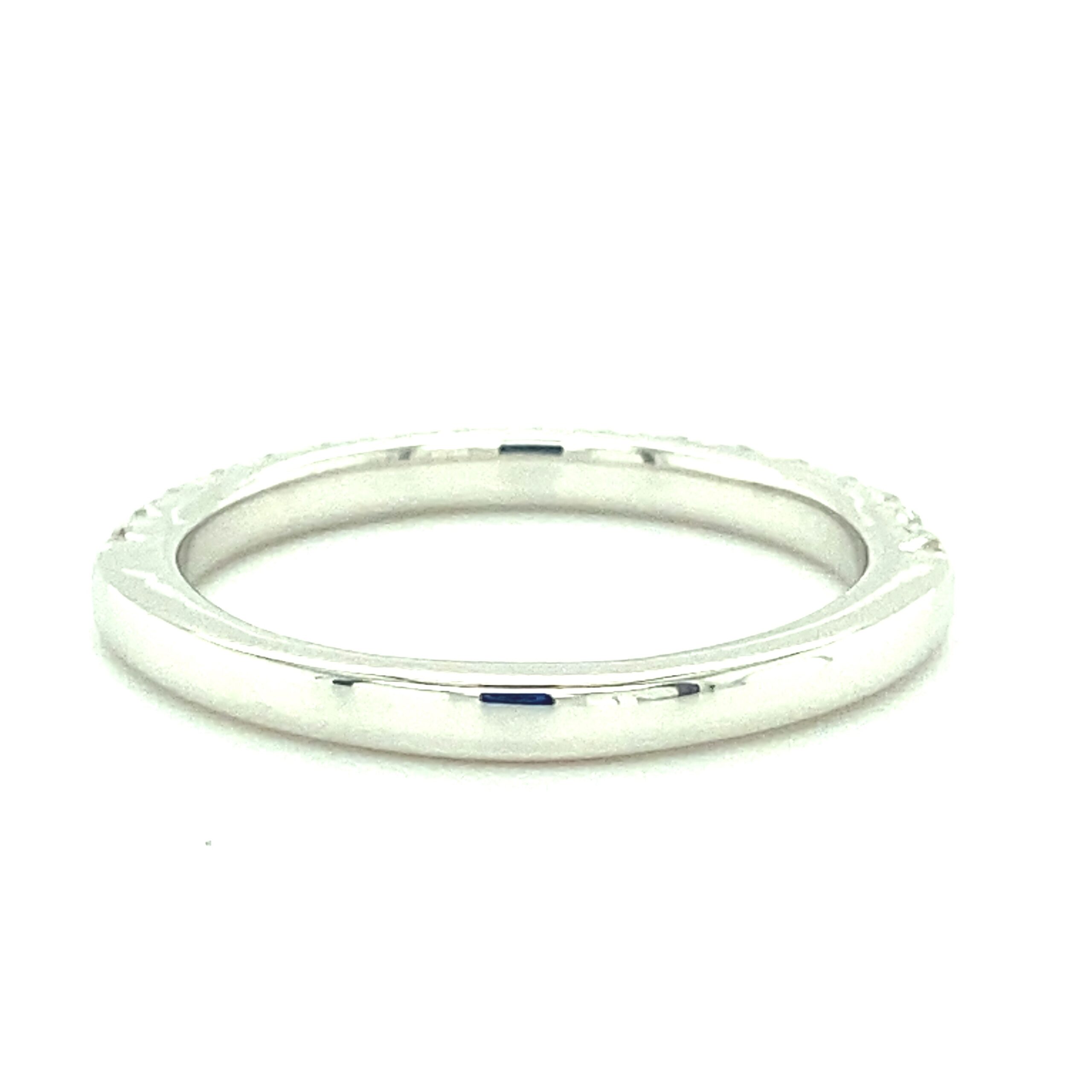 0.36ctw Fishtail Prong Diamond Band in 14k White Gold