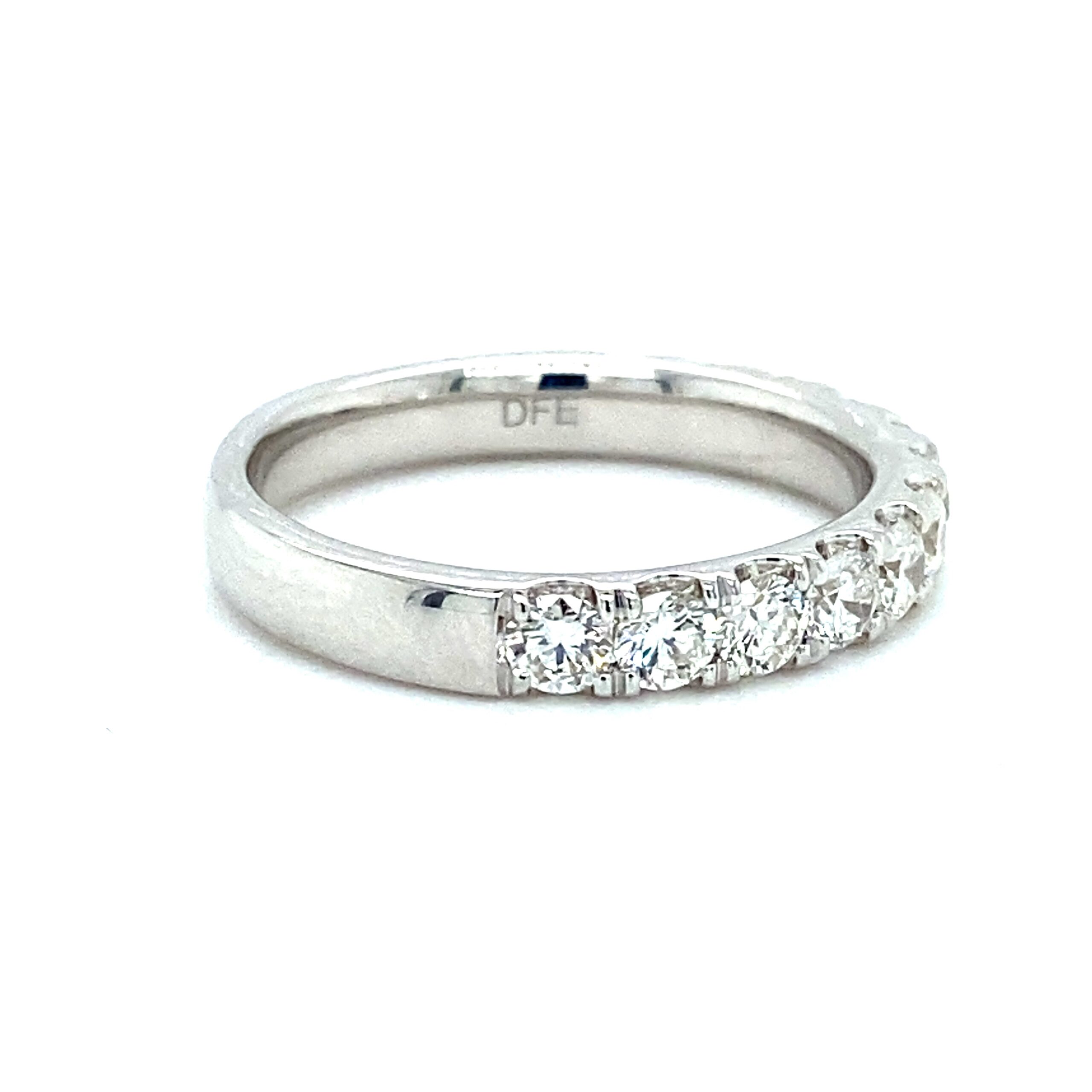 1.00ctw Split-Prong Diamond Band in 14k White Gold