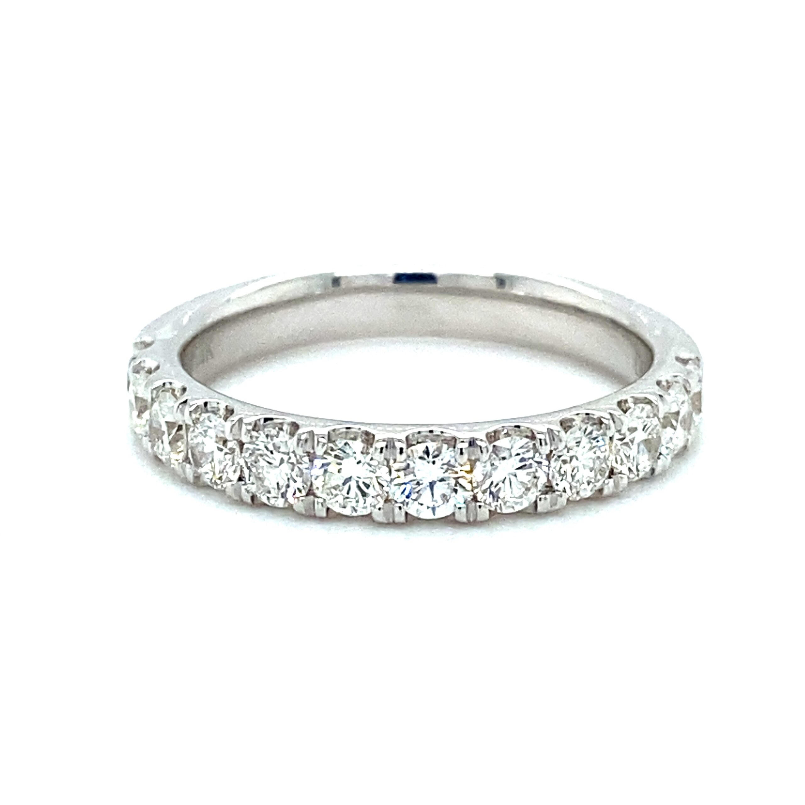 1.00ctw Split-Prong Diamond Band in 14k White Gold
