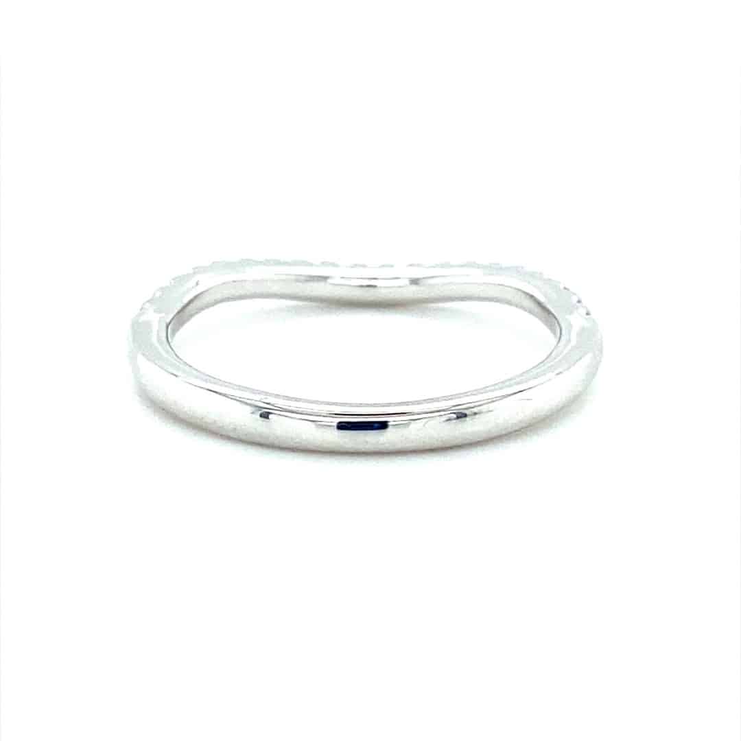 0.20ctw Curved Diamond Band in 14k White Gold