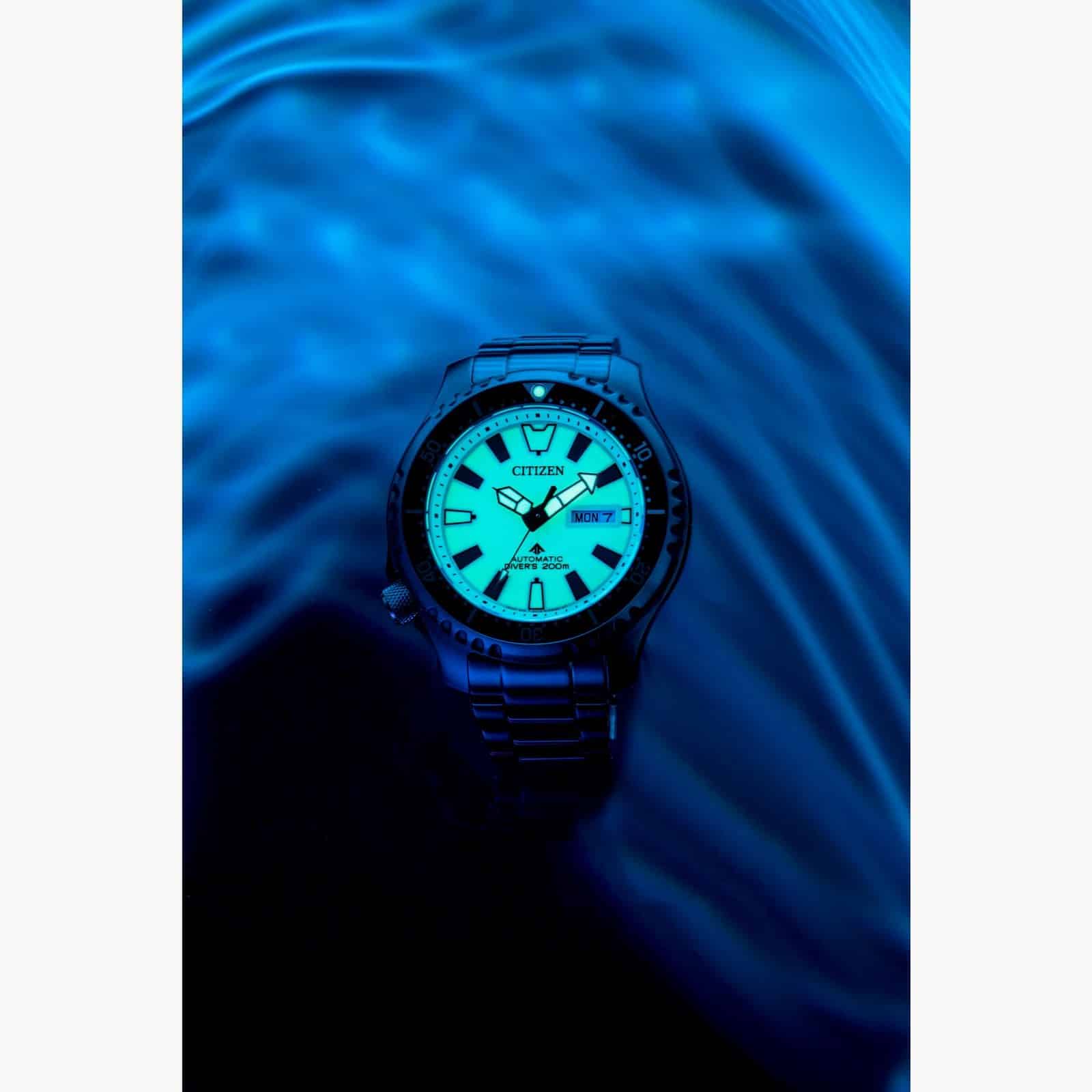 Black Stainless Steel Promaster Diver Automatic Watch by Citizen