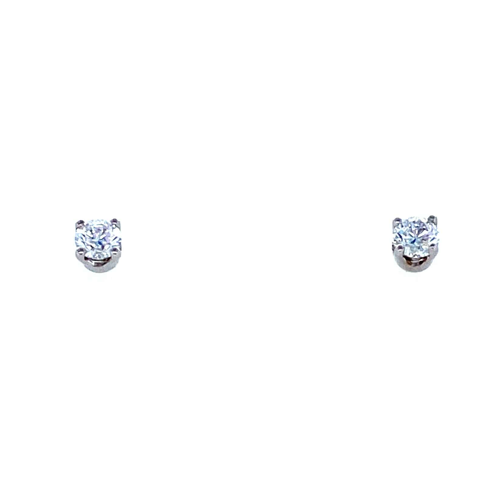 0.48ctw Diamond Stud Earrings in 14k White Gold