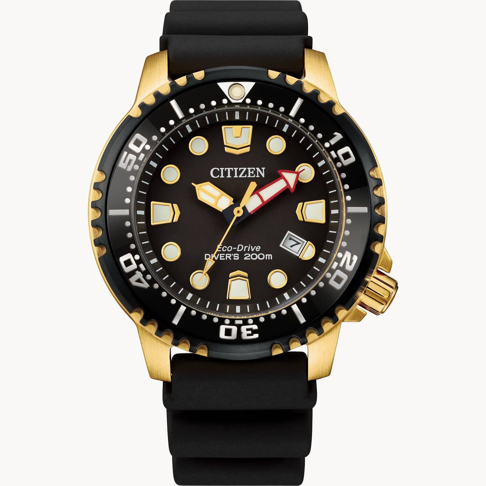 Eco-Drive Promaster Diver Watch in Black and Gold by Citizen