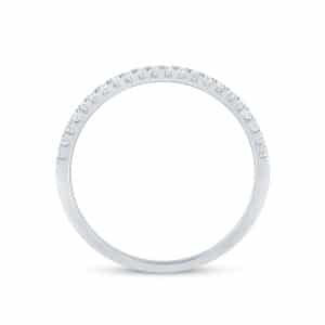 Double-Row Diamond Wedding Band in 14k Gold - white gold