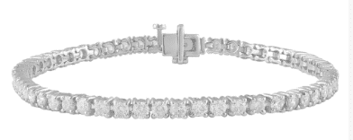 Lab-Grown Diamond Line Bracelet in 14k White Gold - 8.12ctw