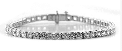 Lab-Grown Diamond Line Bracelet in 14k White Gold - 10.08ctw