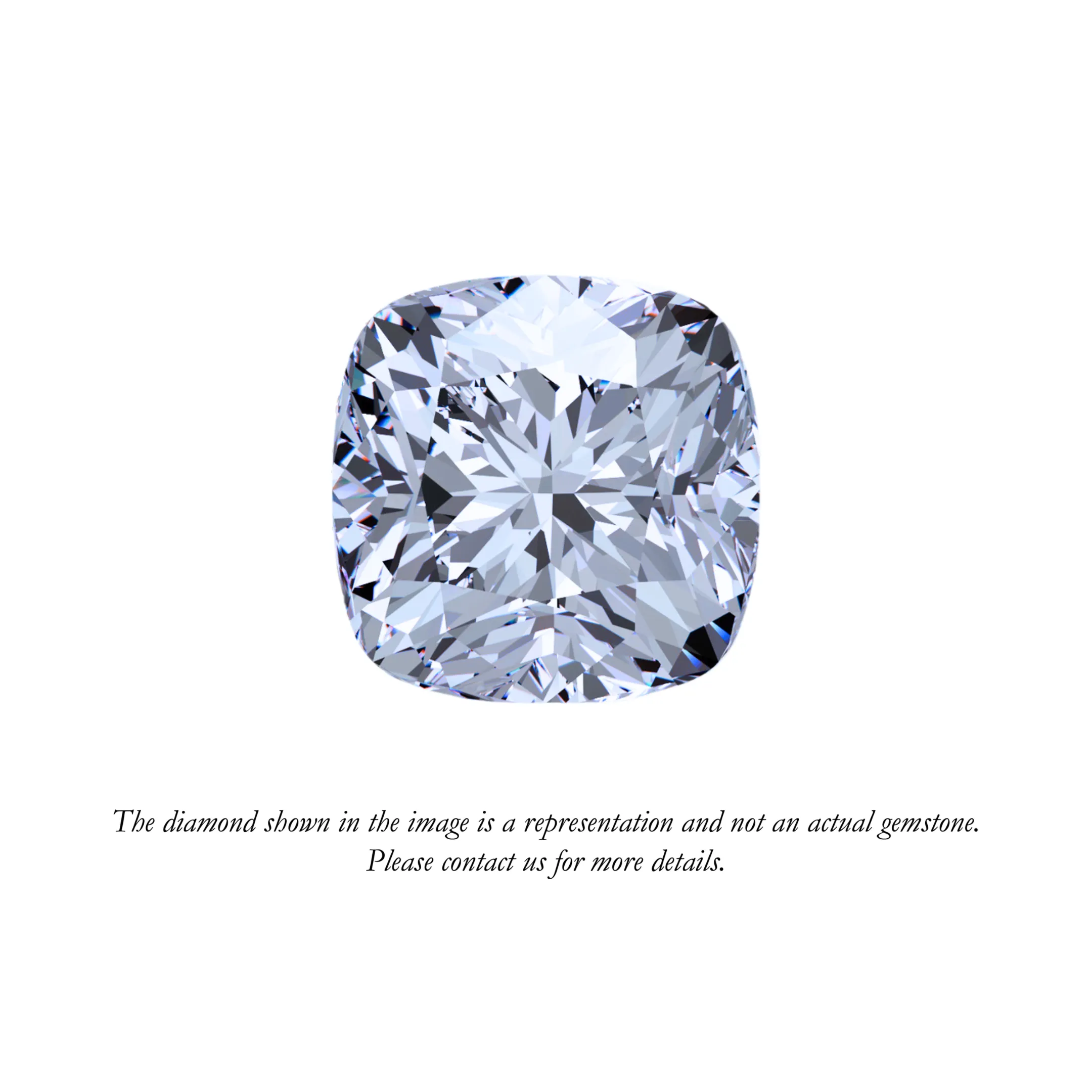 Placeholder image for a loose cushion-shaped diamond