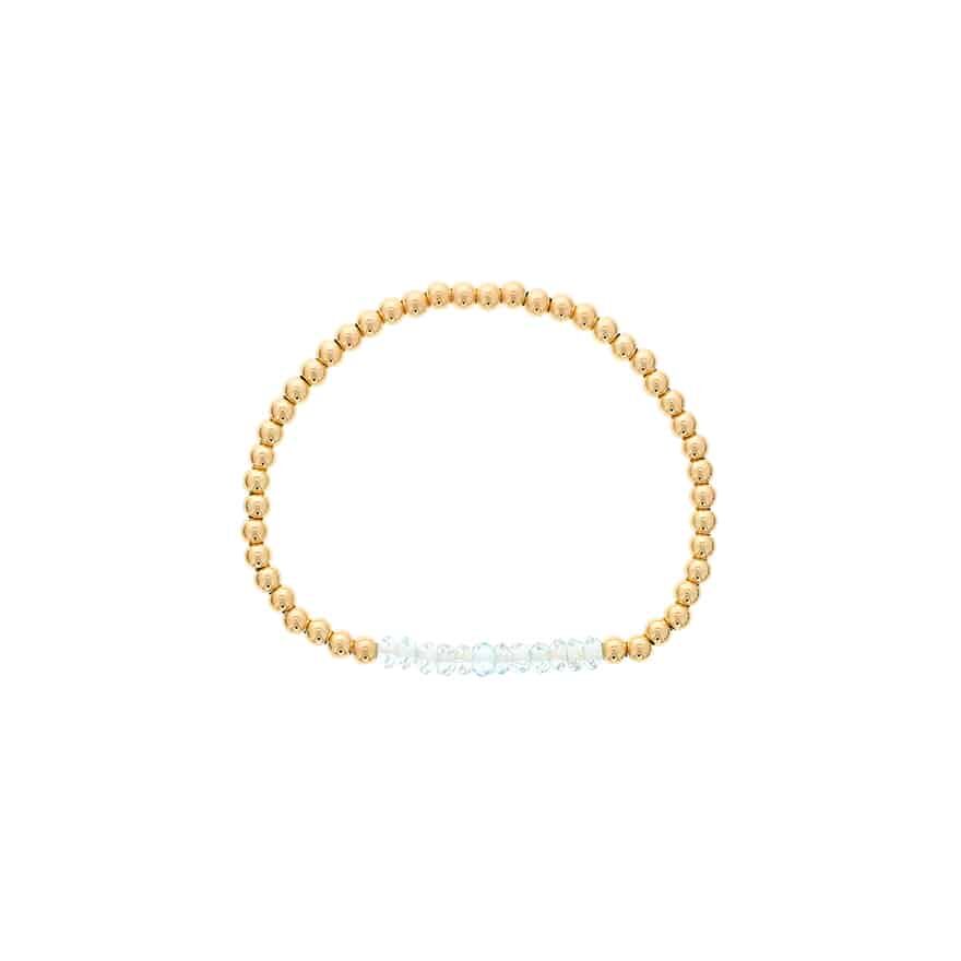 Shine Bright Blue Topaz Stretch Bracelet by Dee Berkley