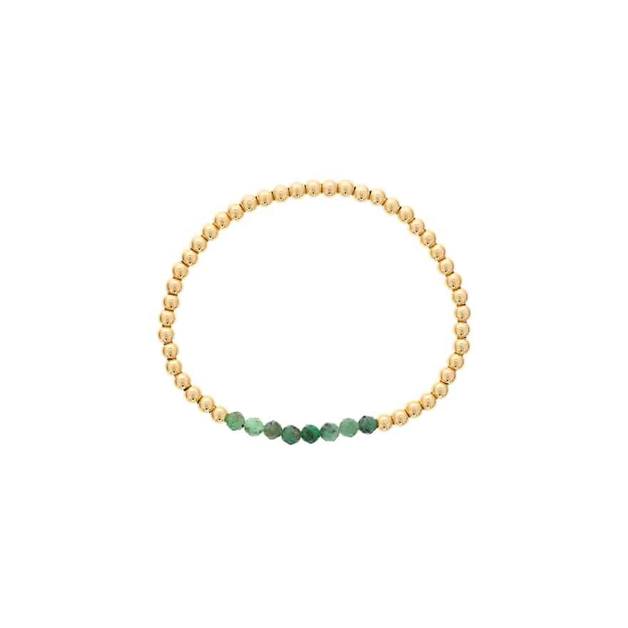Shine Bright Emerald Stretch Bracelet by Dee Berkley
