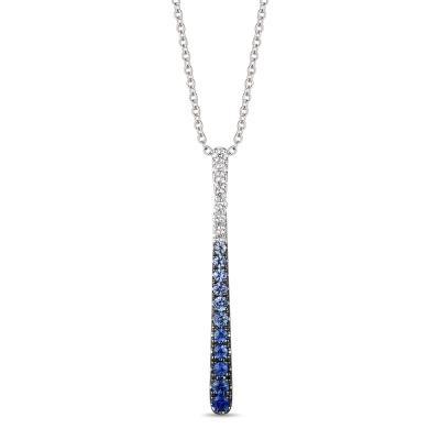 Ombre Sapphire Bar Pendant Necklace by Le Vian