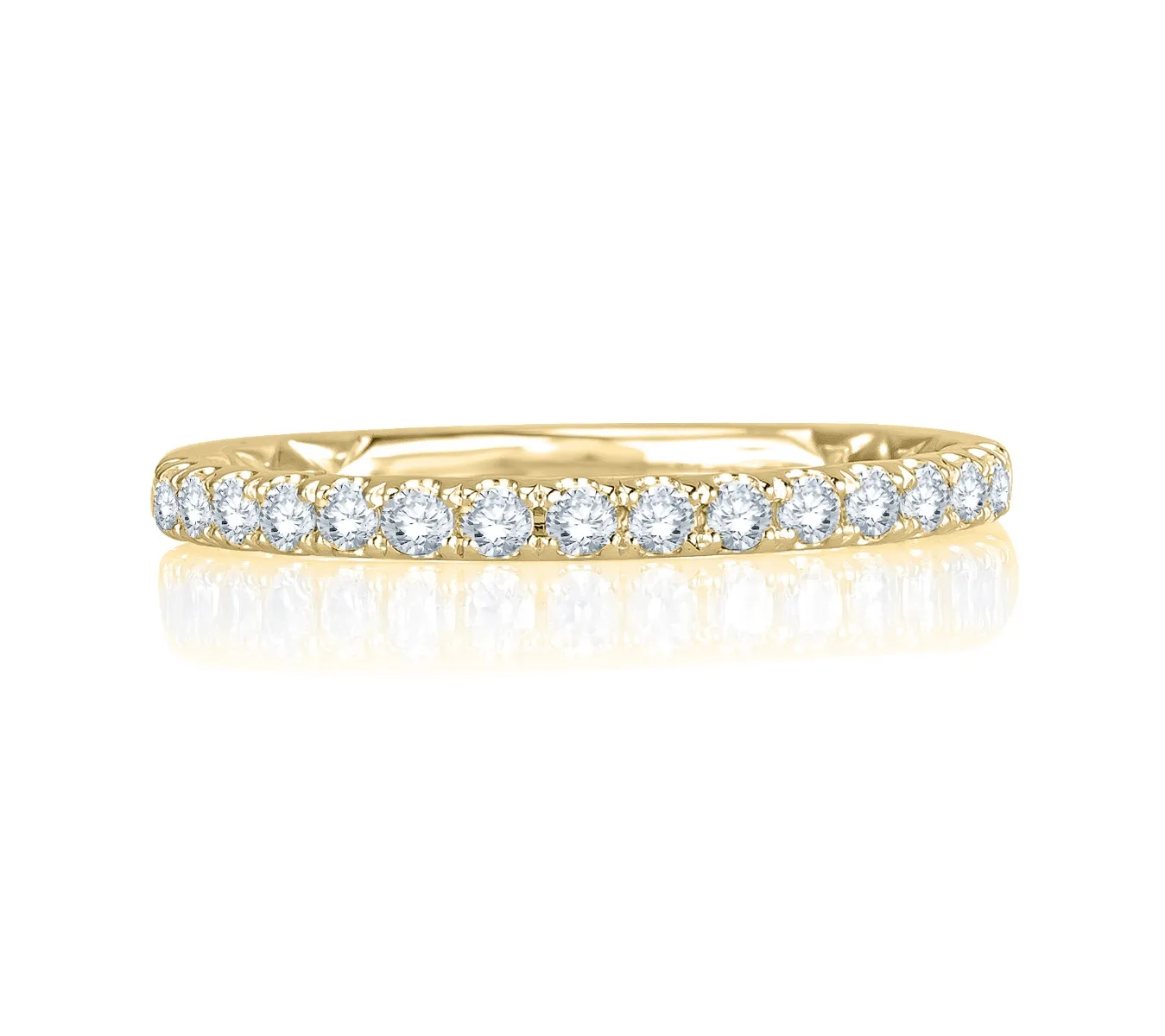 14K Yellow Gold 0.31ctw Diamond Wedding Band