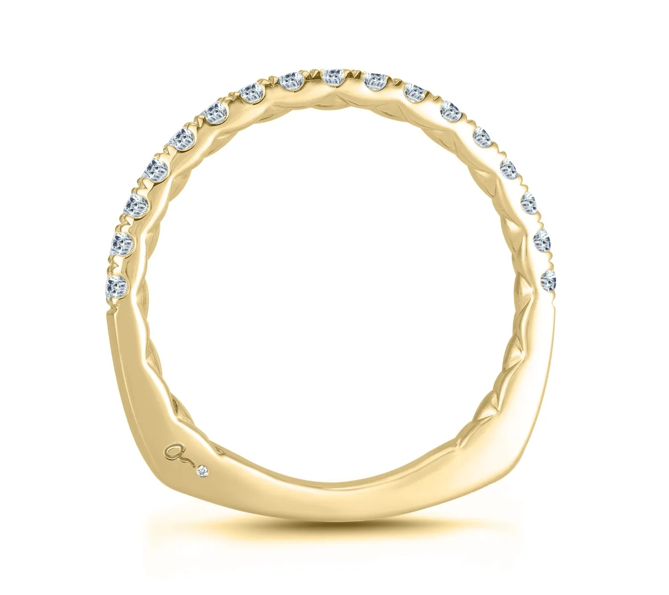 14K Yellow Gold 0.31ctw Diamond Wedding Band