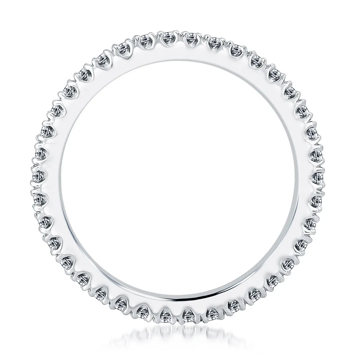 14K White Gold 0.29ctw Diamond Eternity Wedding Band