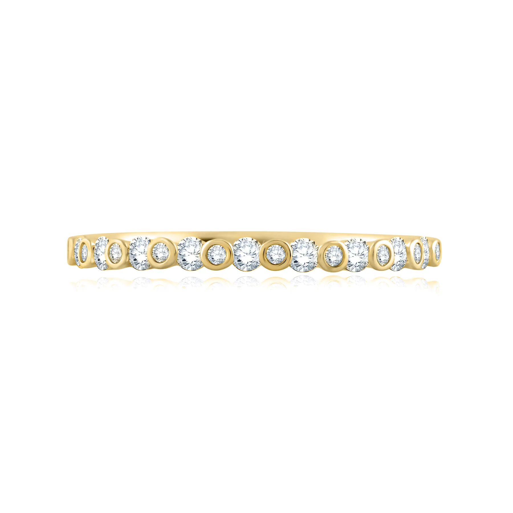 14K Yellow Gold 0.28ctw Diamond Wedding Band
