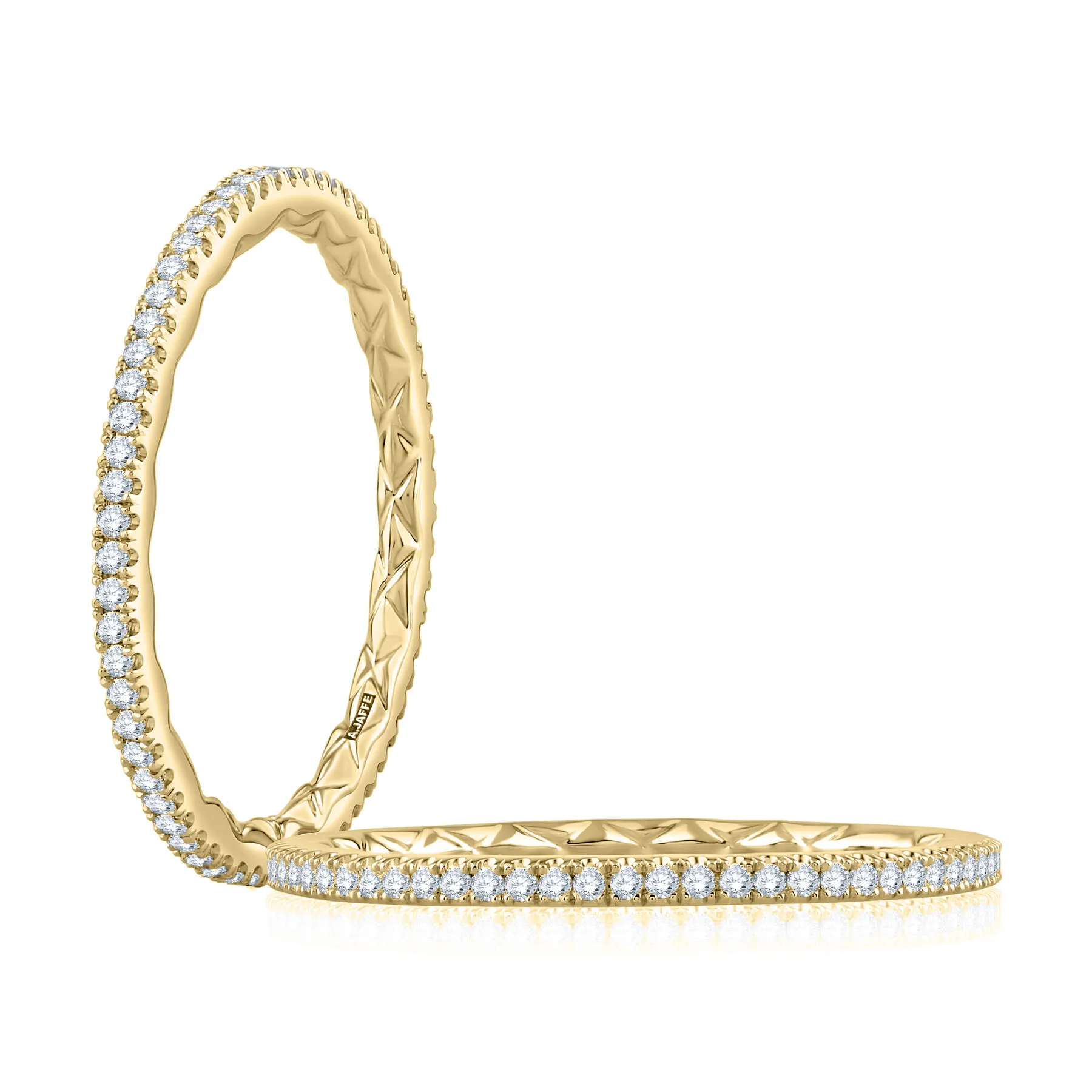 14K Yellow Gold 0.25ctw Diamond Eternity Wedding Band