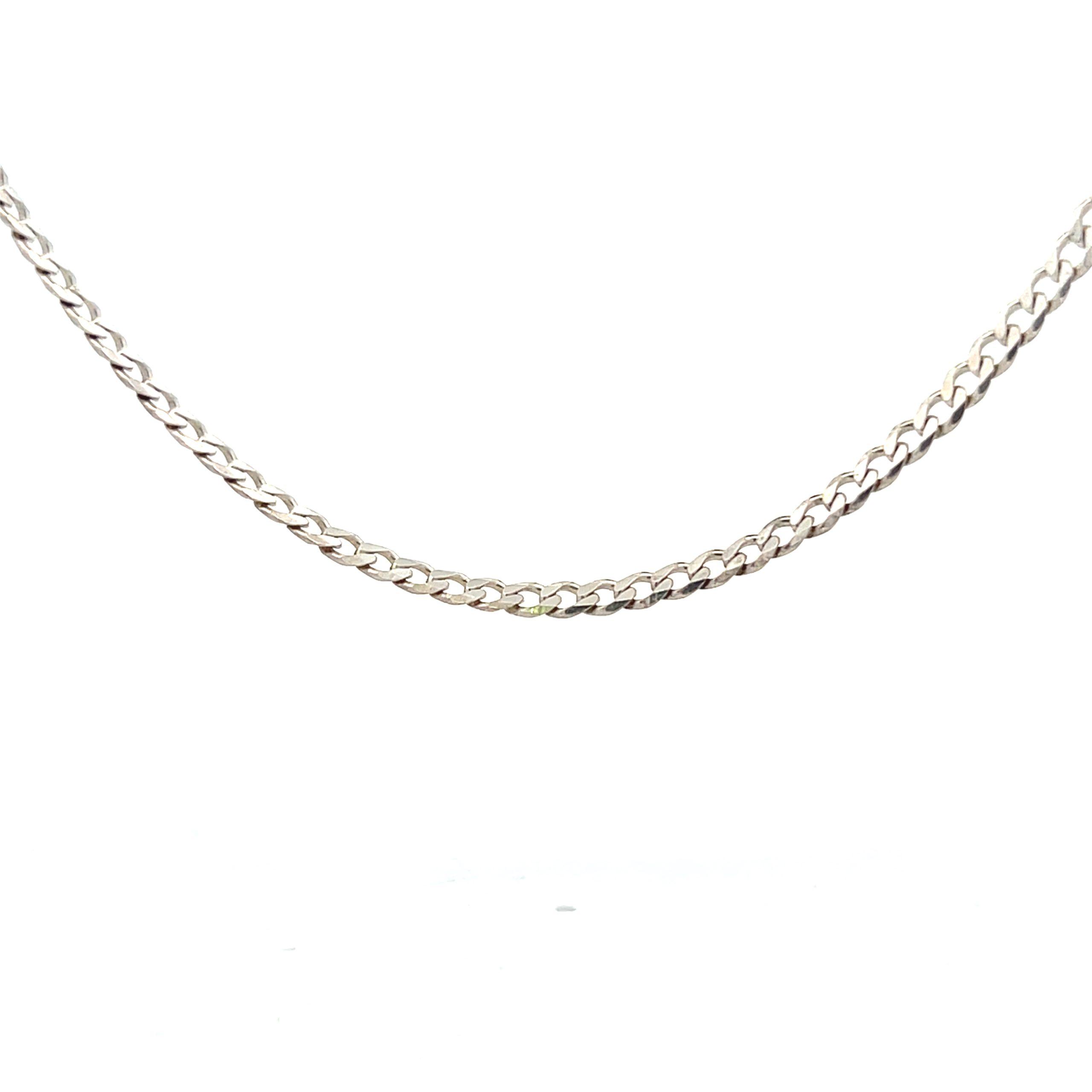 Estate Sterling Silver Curb Link Chain