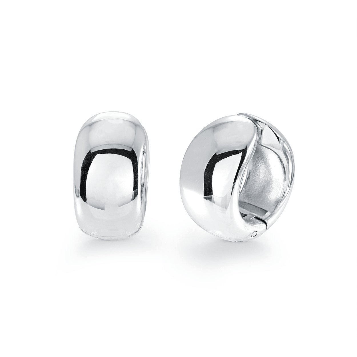 Stainless Steel 17mm Clip-on Hoop Earrings