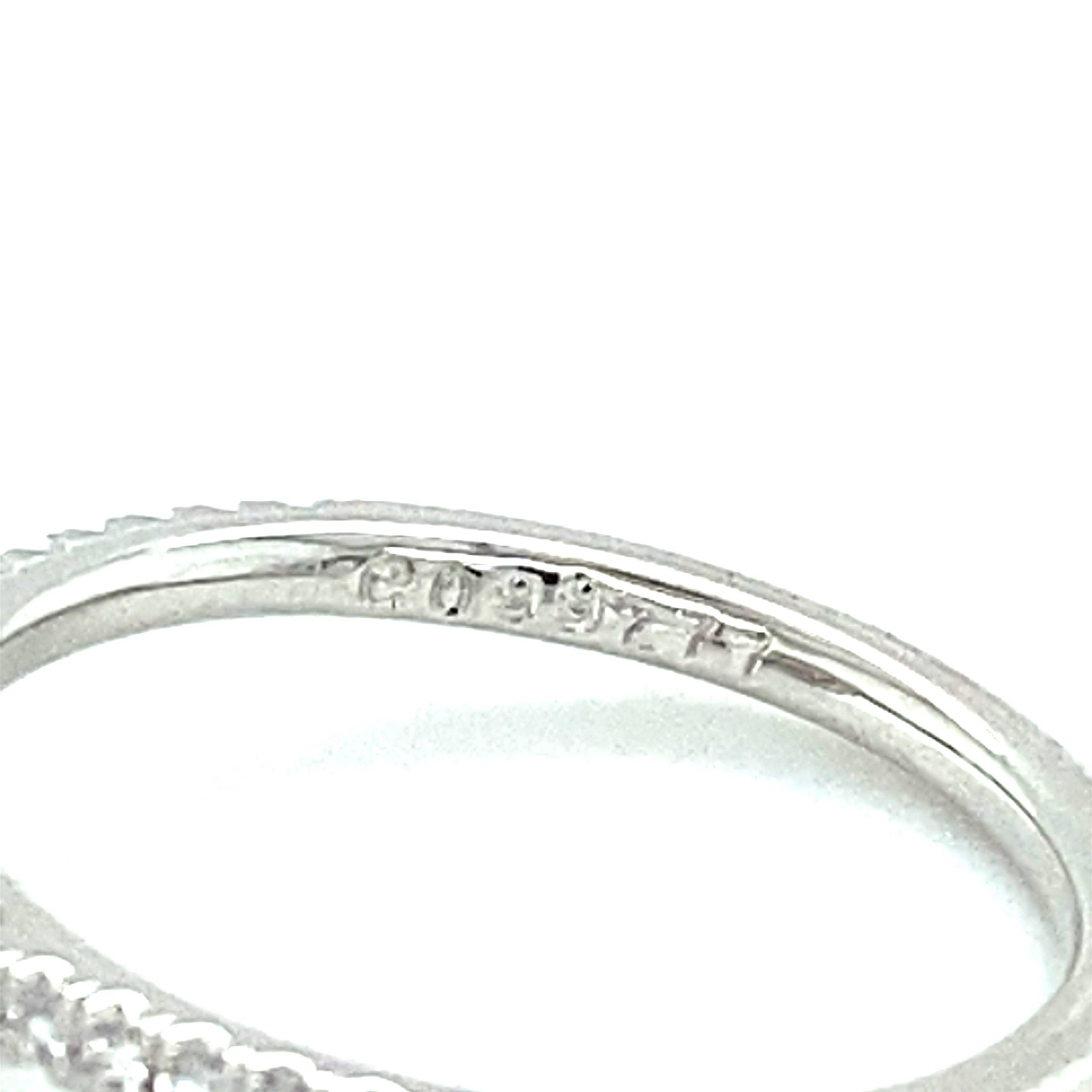 14K White Gold 0.78CTW Oval Diamond Halo Engagement Ring by Martin Flyer - Image 4