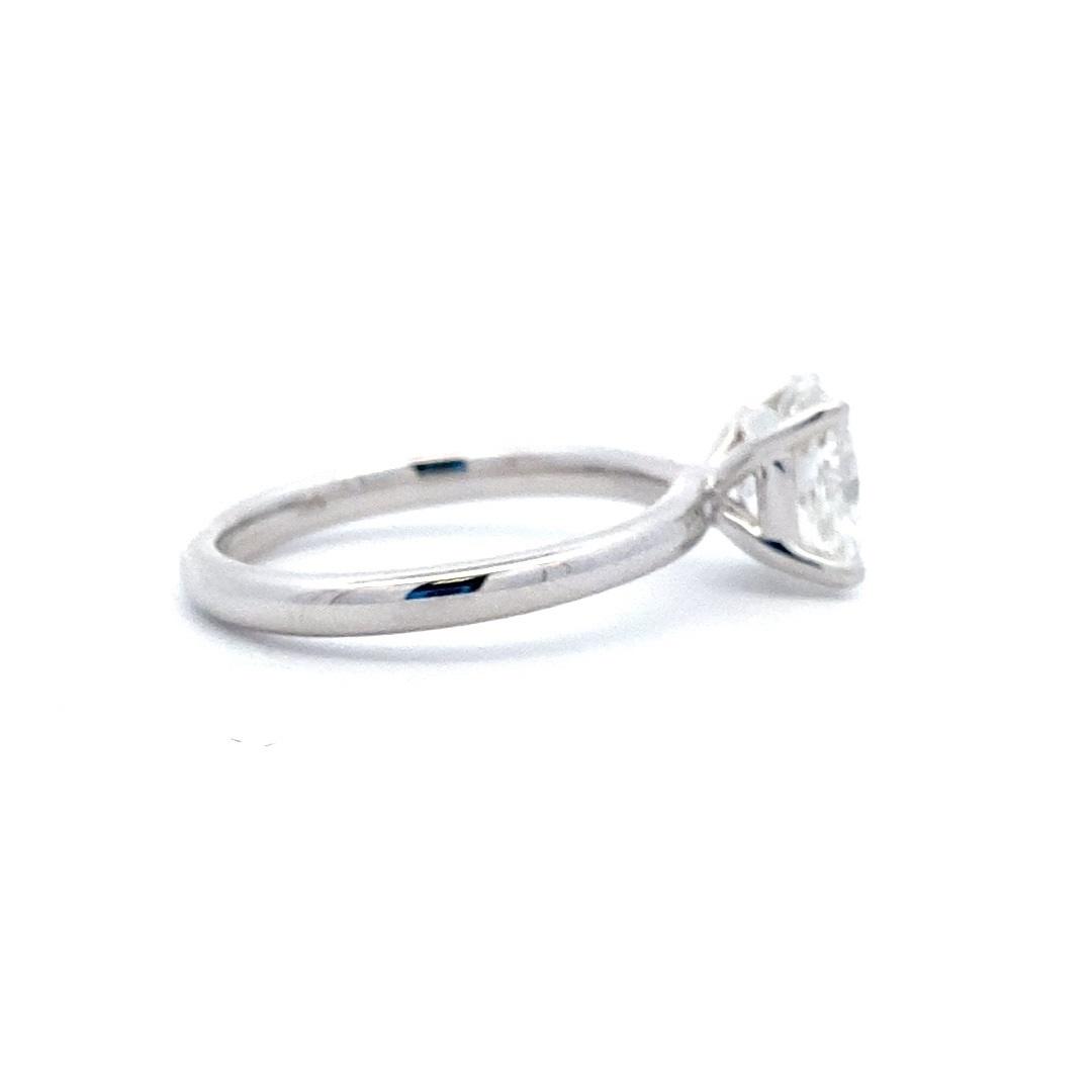 14K White Gold 2.02CTW Lab-Grown Elongated Cushion Diamond Solitaire Engagement Ring - Image 2