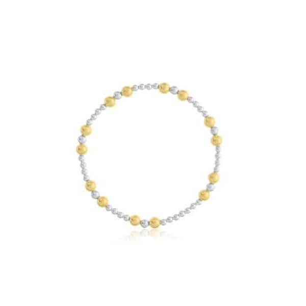 3-5MM Gold-Filled & Sterling Silver Bead Station Bracelet by Dee Berkley