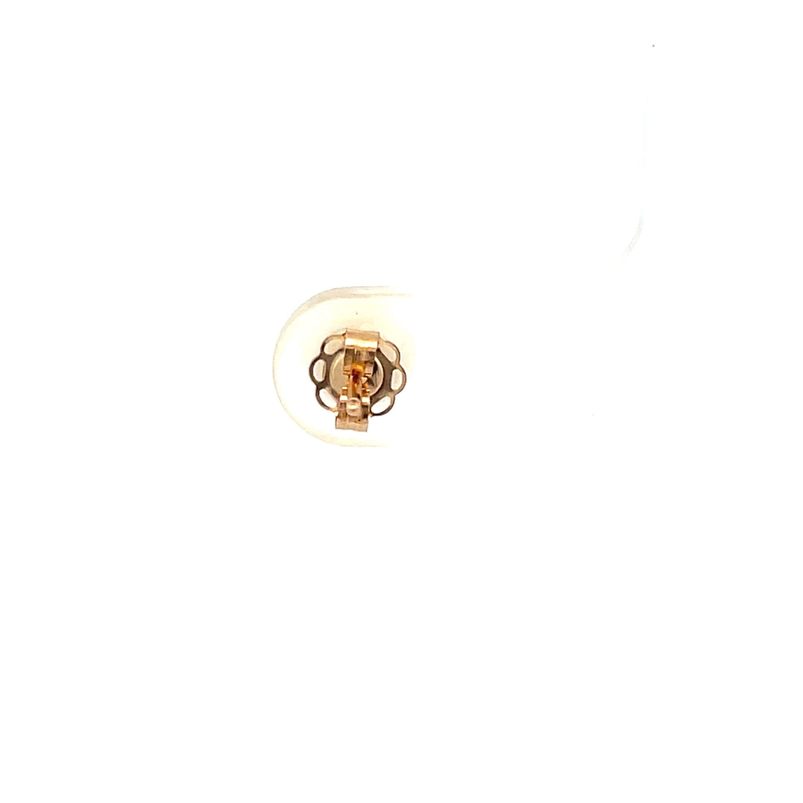 Estate 14K Yellow Gold 6MM Cultured Pearl Stud Earrings