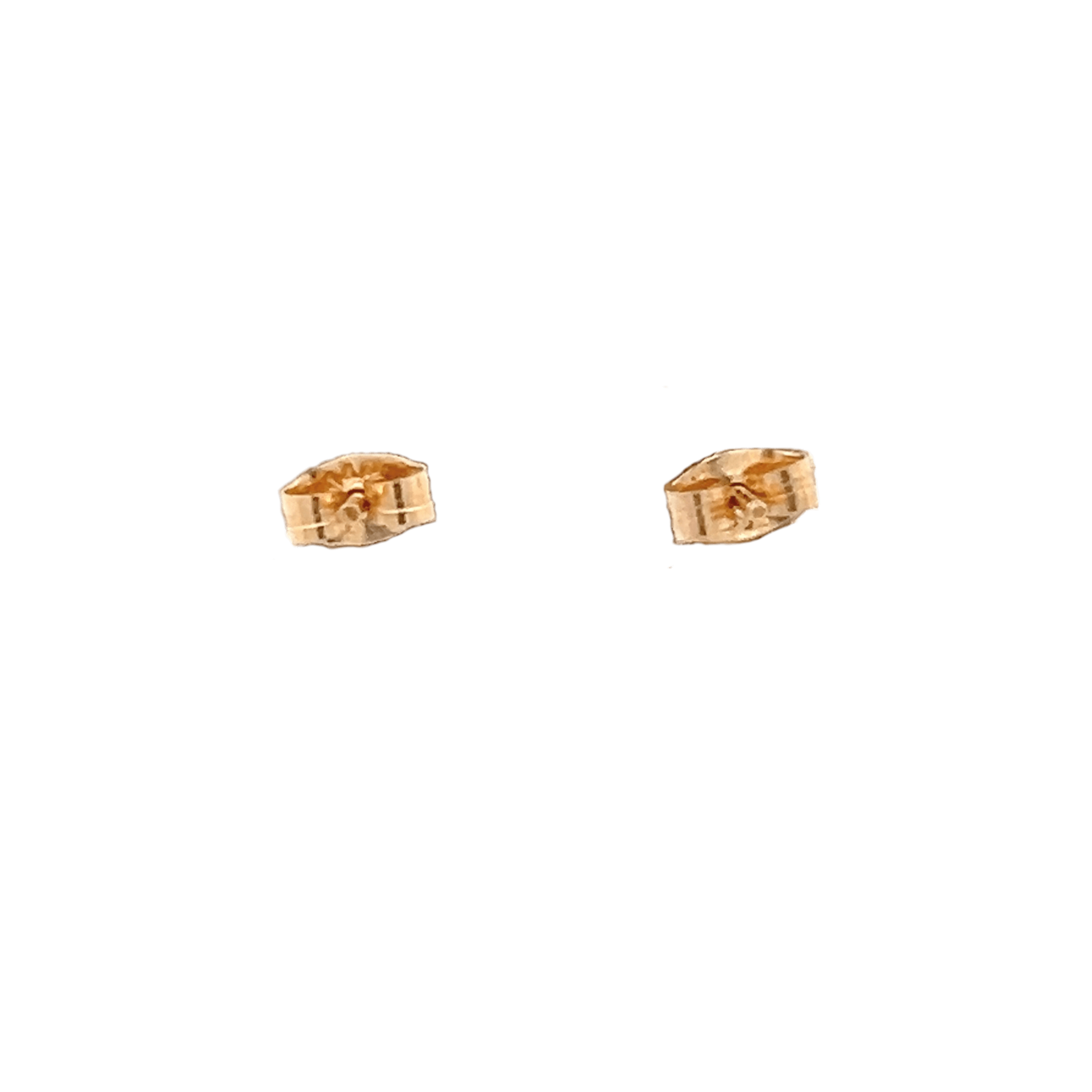 Estate 14K Yellow Gold Floral Stud Earrings-2