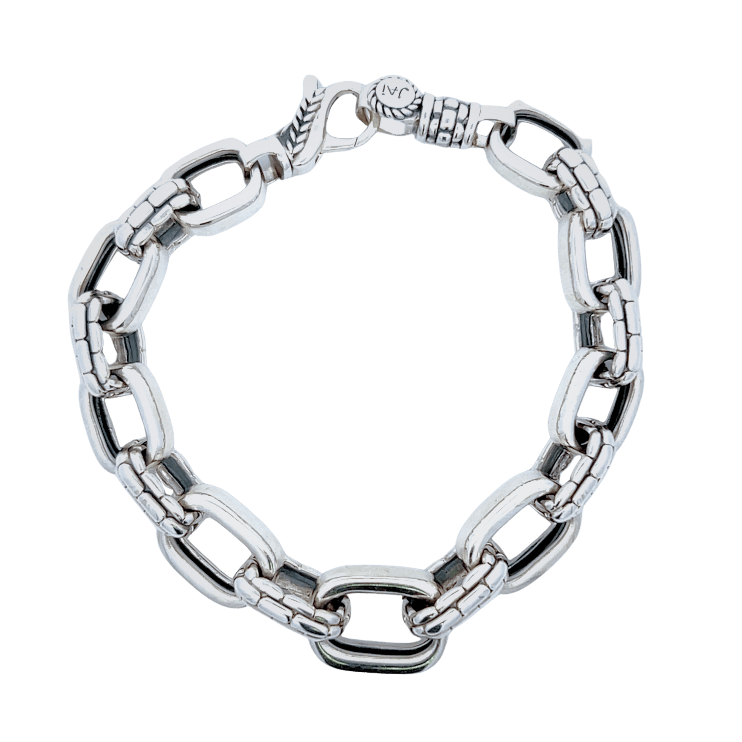 Estate Sterling Silver John Hardy Jai Chunky Link Bracelet
