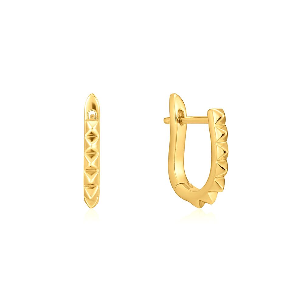 Spike Huggie Hoop Earrings by Ania Haie