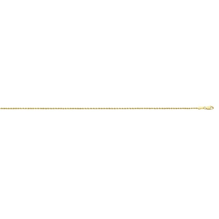 Diamond-Cut Rope Link Chain Necklace in 14k Yellow Gold