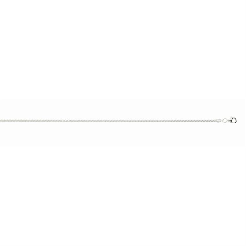 16" Diamond-Cut Round Wheat Chain Necklace in Sterling Silver